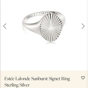 Estee Lalonde Sunburst Signet Ring